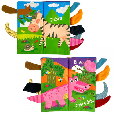 Forest Animal Sensory Crinkle Book | Ages 0m+ | Stimulate Vision & Tactile Exploration