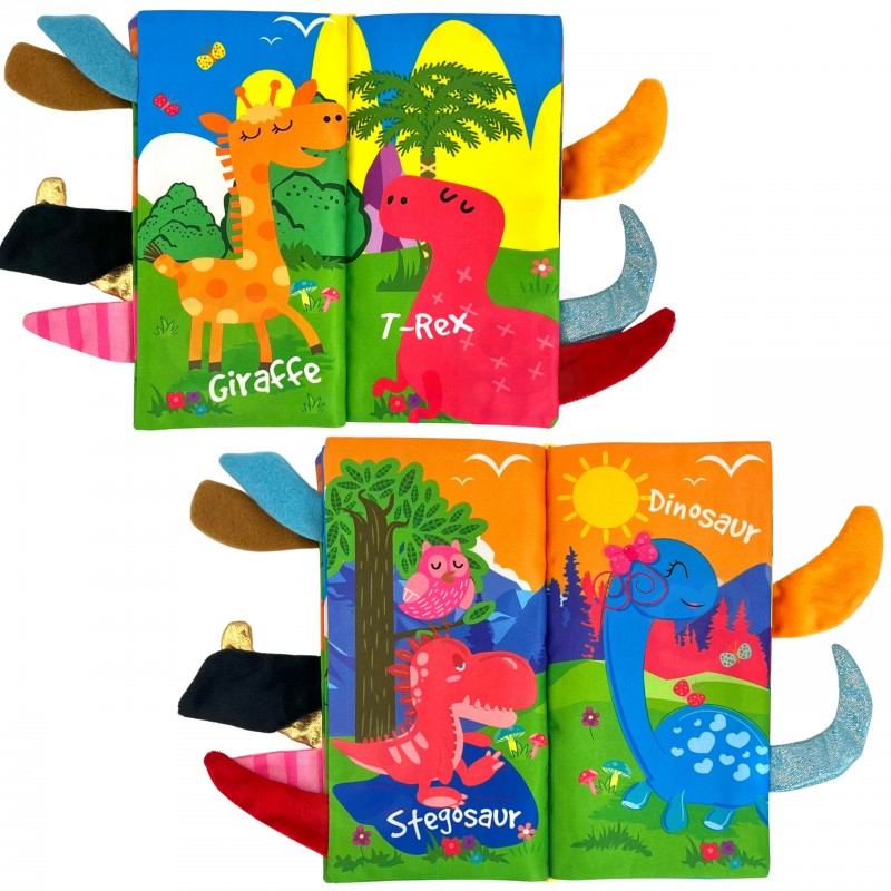 Forest Animal Sensory Crinkle Book | Ages 0m+ | Stimulate Vision & Tactile Exploration