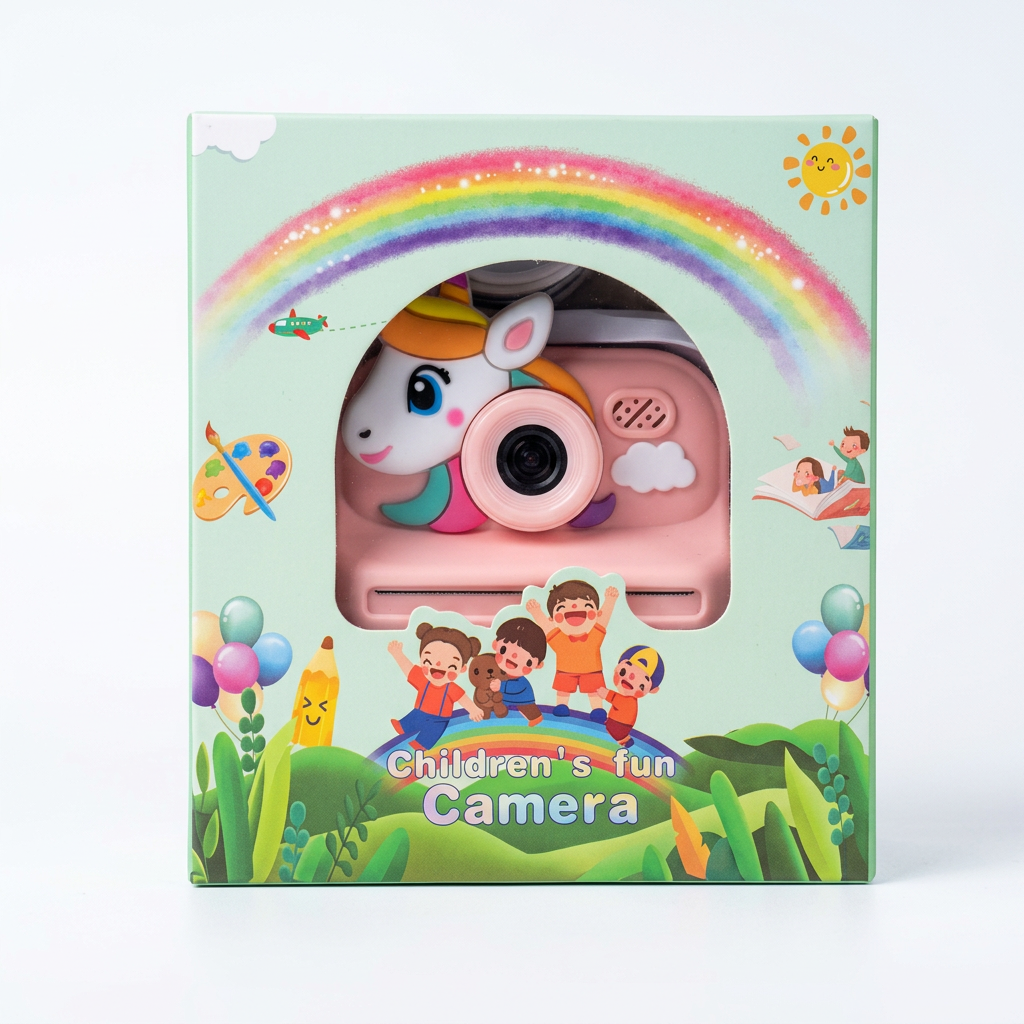 Children's Fun Instant Thermal Print Camera (Dinosaur & Unicorn Edition)